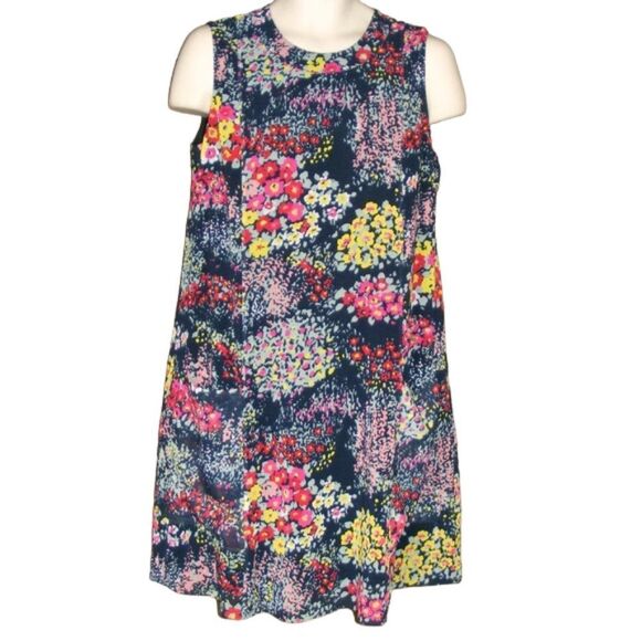GREY JASON WU Dress, 6, Shift, Multicolor Floral, Sleeveless, Back Zip - Picture 6 of 11
